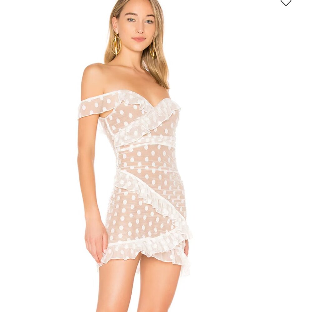 MAJORELLE Bandit Dress in White - Picture 3 of 6